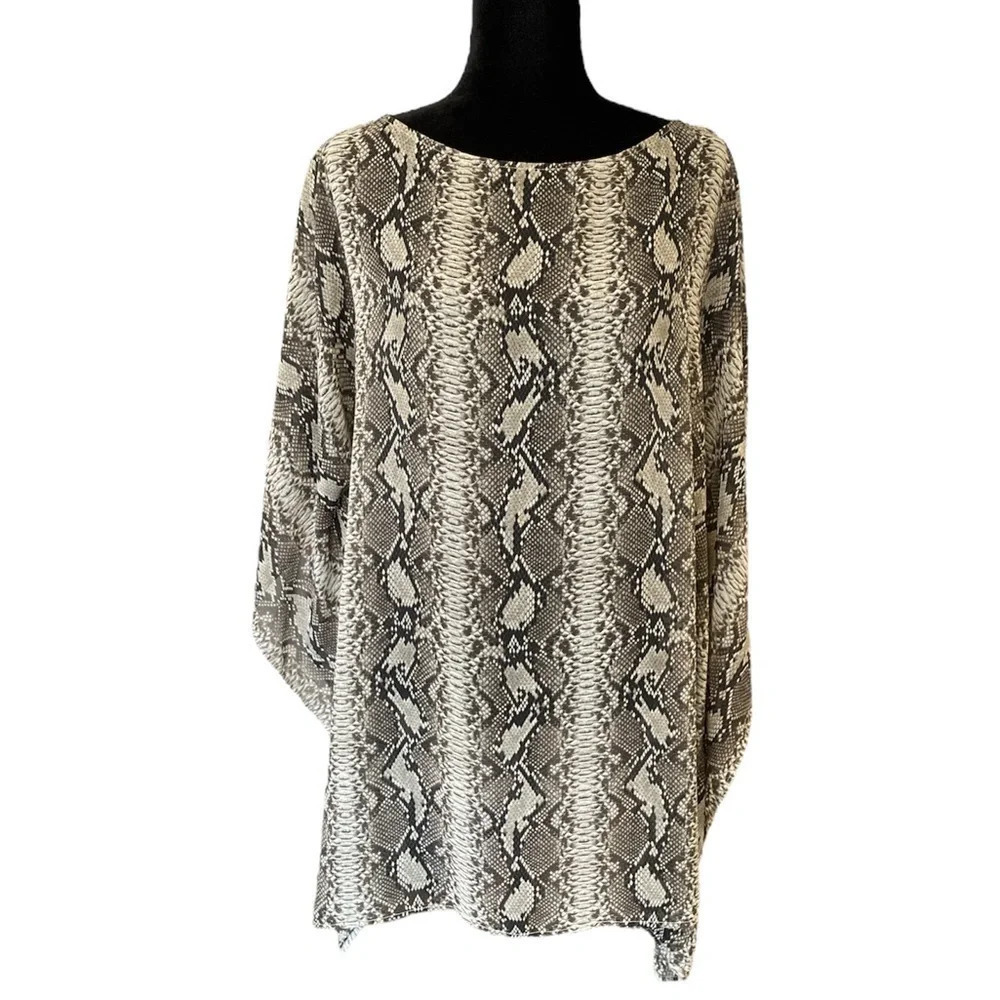 Vince Camuto Swim Sheer Snakeskin Coverup Womens Size XS/S